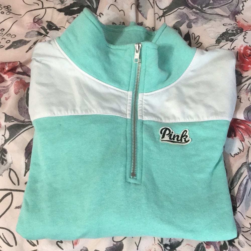 Mint Green, Pink Sweatshirt!
